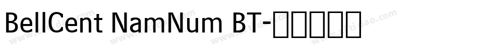 BellCent NamNum BT字体转换